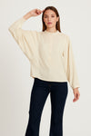 Μπεζ Γυναικεία Μπλούζα Velvet Satin με Κουμπιά