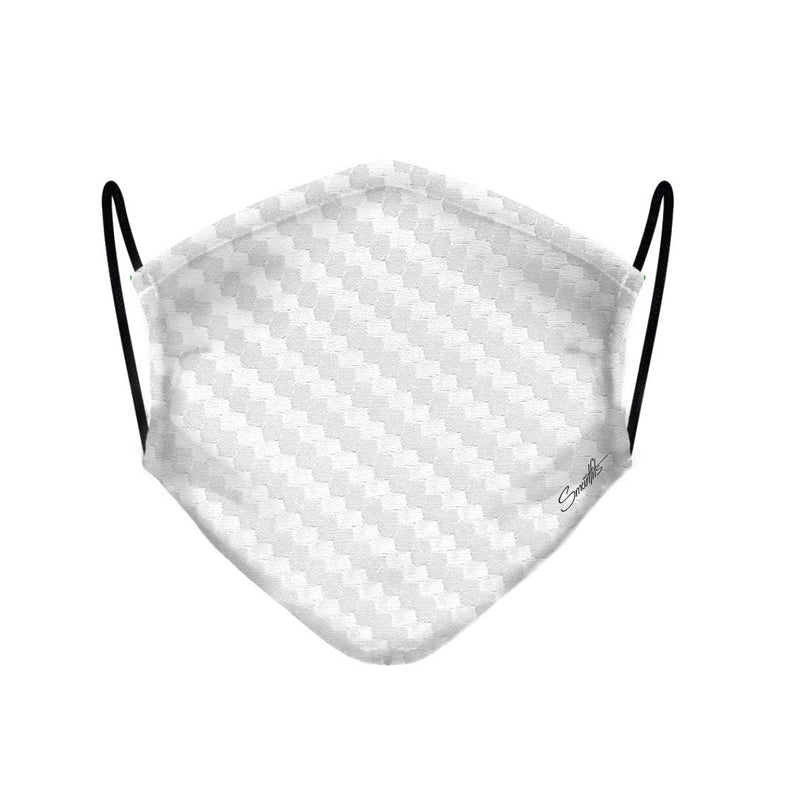 0.5 - Face Mask  White Carbon case, cover, bumper