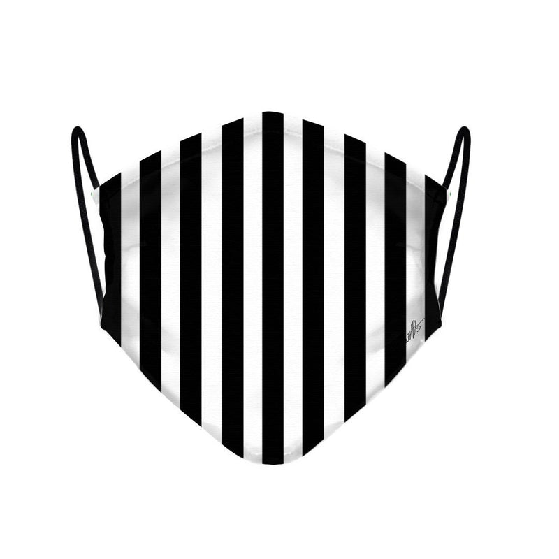 47 - Face Mask  Black Stripes Checked case, cover, bumper