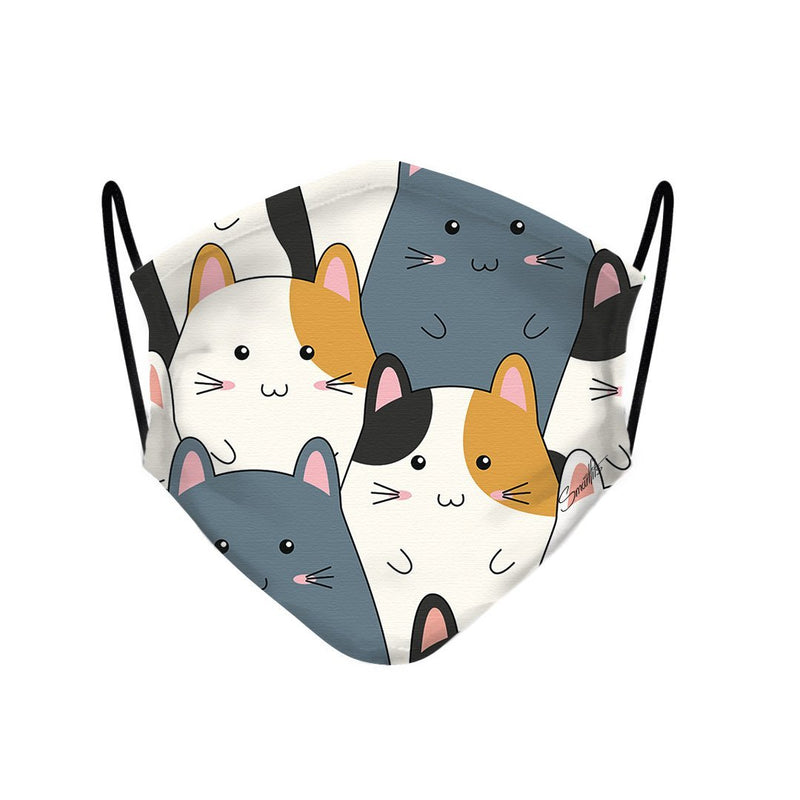 4 - Face Mask Kitten Cute case, cover, bumper
