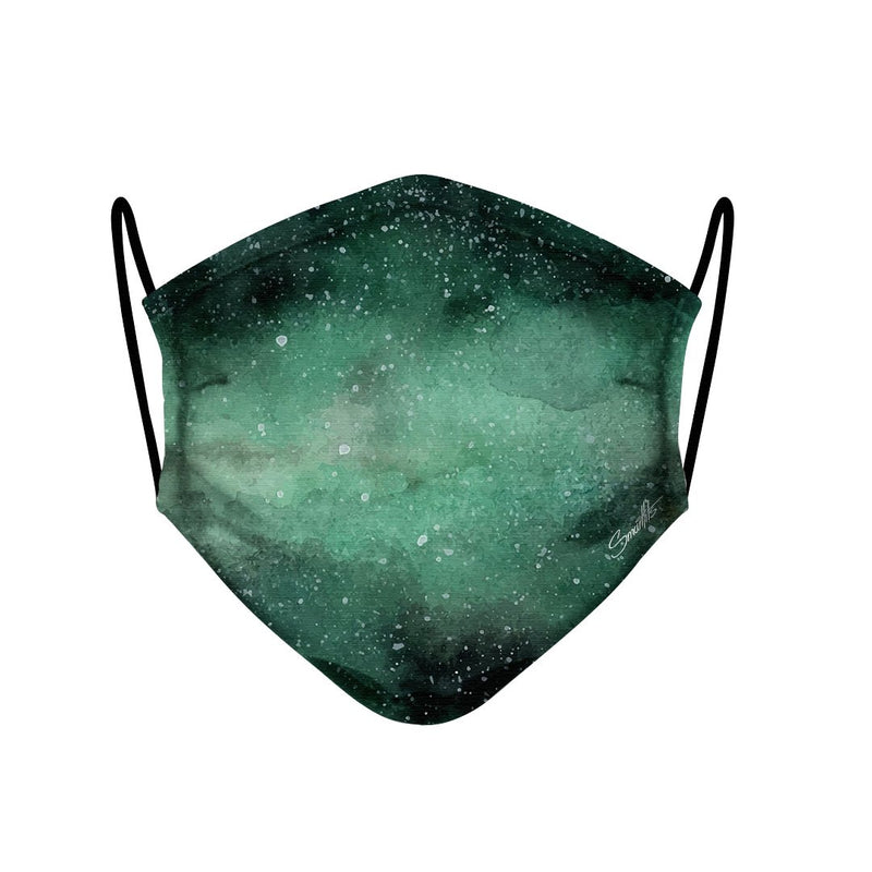 50 - Face Mask  Green Galaxy case, cover, bumper
