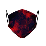 99 - Face Mask  Geometric Red Technology case, cover, bumper