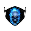 4 - Face Mask Blue Flames Halloween case, cover, bumper