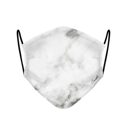 2 - Face Mask  White marble case, cover, bumper