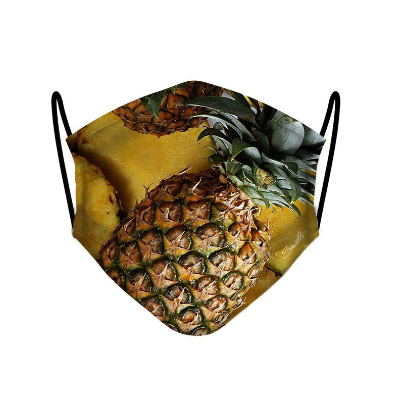 4 - Face Mask Pineapple Summer case, cover, bumper