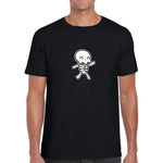 Funny Skeleton Μαύρο T-Shirt