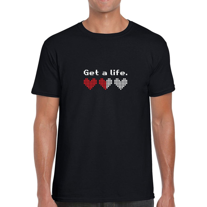 Get A Life Μαύρο T-Shirt