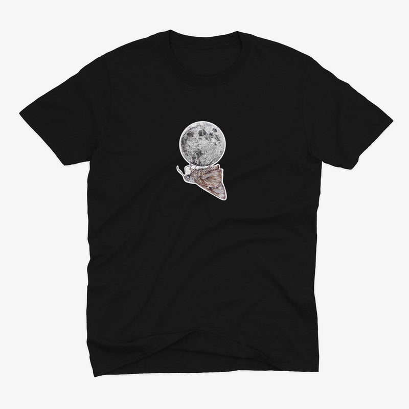 Moon Μαύρο T-Shirt