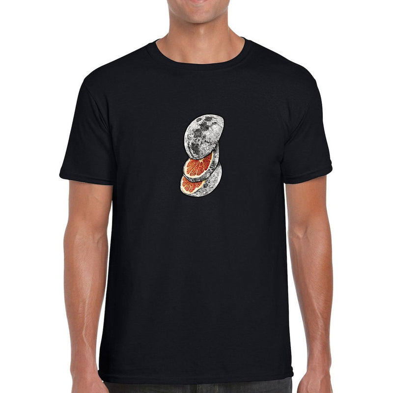 Moon Orange Μαύρο T-Shirt