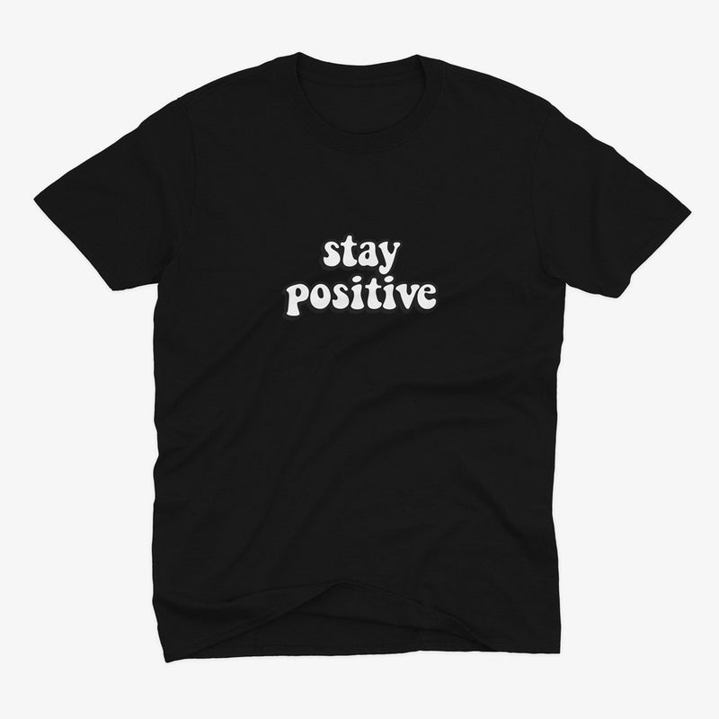 Text Positive Μαύρο T-Shirt