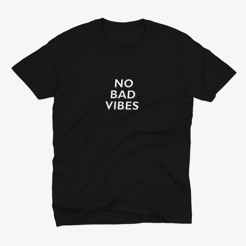 Text Vibes Μαύρο T-Shirt