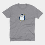 Funny Penguin Γκρι T-Shirt