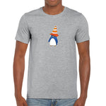 Funny Penguin Cone Γκρι T-Shirt