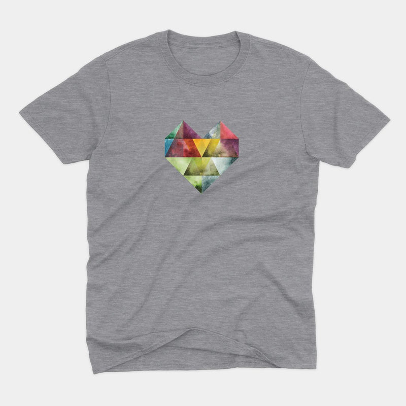 Heart Γκρι T-Shirt