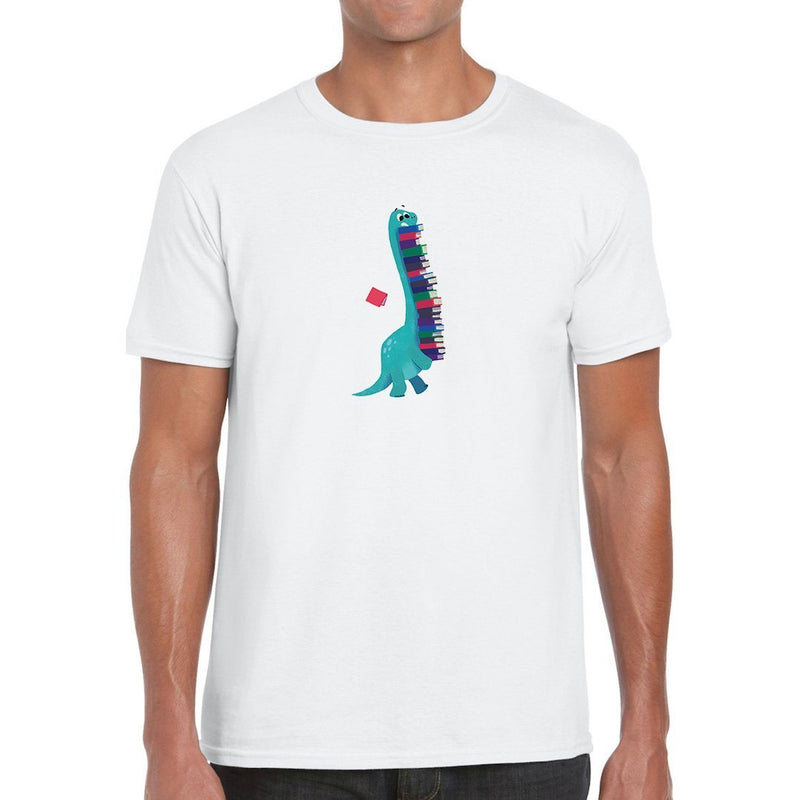 Funny Dinosaur Books Λευκό T-Shirt